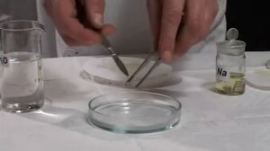 Взаимодействие щелочных металлов с водой