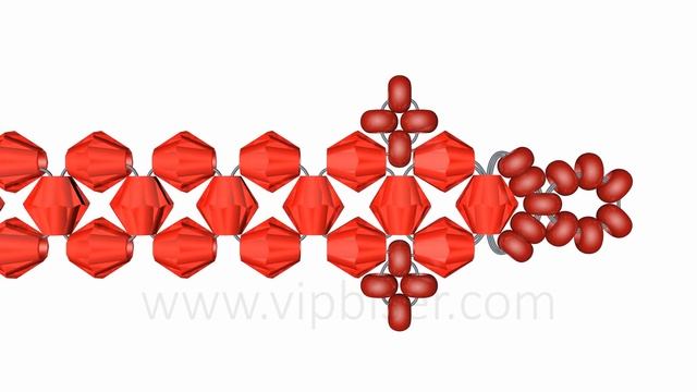 Beaded Bracelet SORBUS. 3D Beading Tutorial