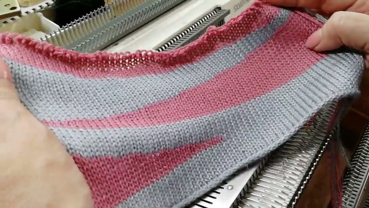 Частичное вязание на одной фонтуре | АЗЫ МАШИННОГО ВЯЗАНИЯ смотреть онлайн