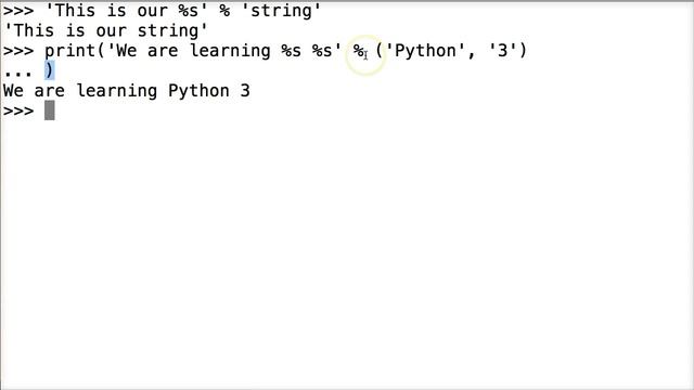 How To Format A String The Old Way in Python 3 смотреть онлайн