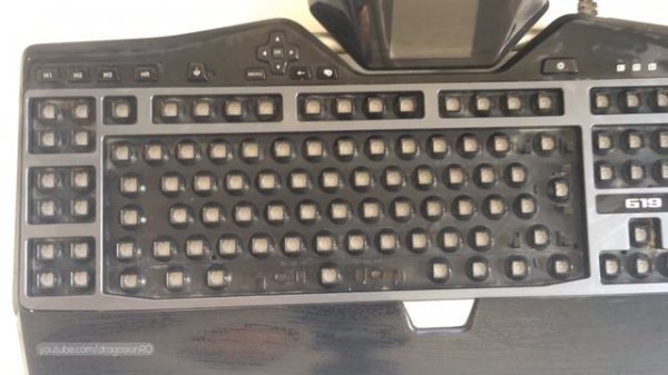 How to clean a PC keyboard - Wash keyboard keys - Logitech G19