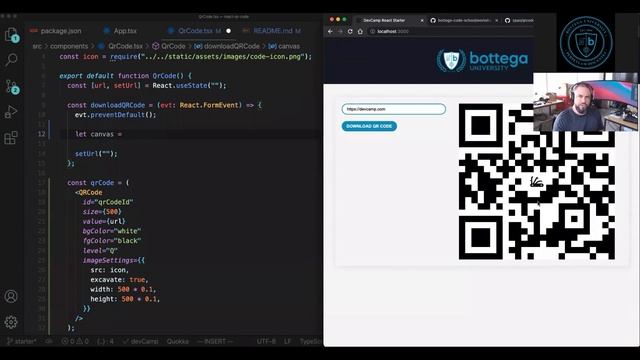 Build a QR Code Generator in React + TypeScript смотреть онлайн