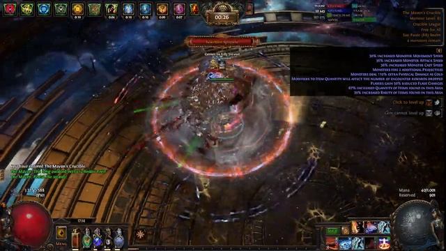 CoC Exsanguinate Pathfinder - 3.21 Crucible League - The Forgotten Invitation смотреть онлайн