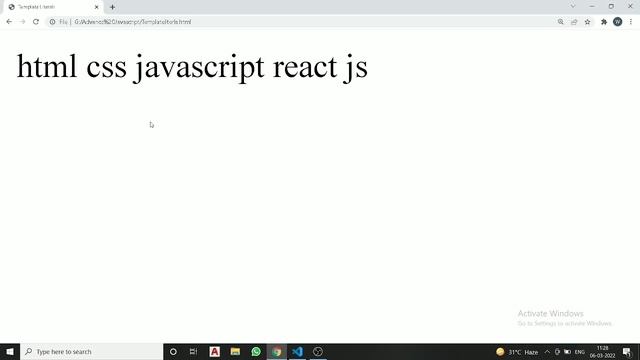 Template Literals / Template String | Advance JavaScript ES6 смотреть онлайн
