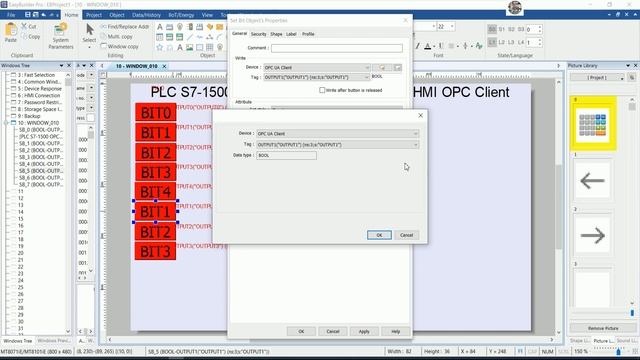 Weintek HMI With PLC S7-1500 OPCUA