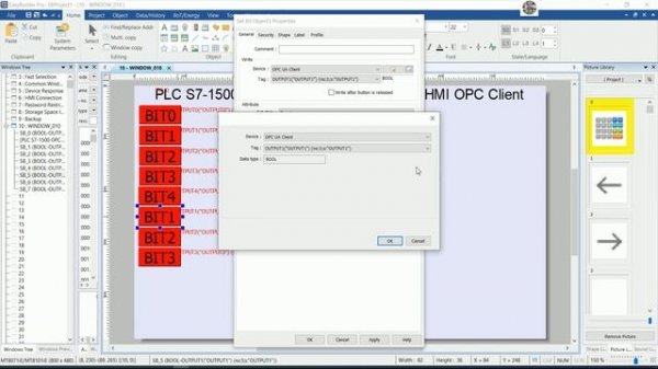Weintek HMI with PLC S7-1500 OPCUA