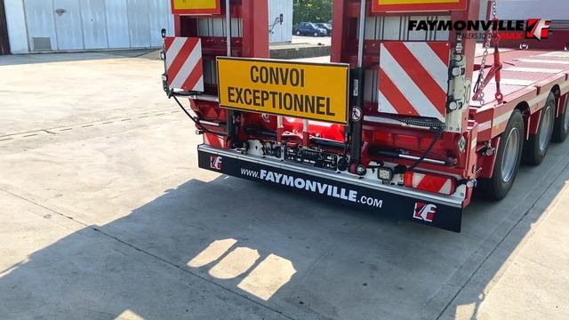 Faymonville - MultiMAX extendable semi-trailer w/ 4 axles, excavator trough & shifting double ramps смотреть онлайн
