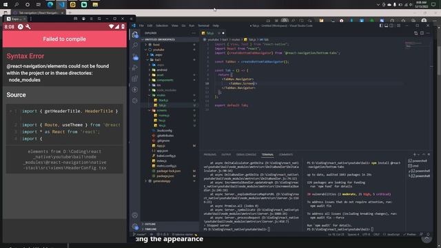 React native | Tab navigation смотреть онлайн