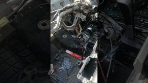 ниссан тиида латио, снятие кран печки, разобрал пол машины