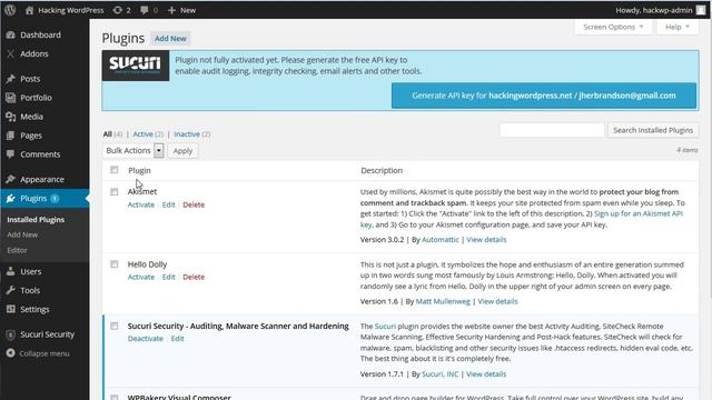 Sucuri Security - How to Install the WordPress Security Plugin смотреть онлайн