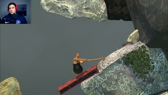 I'VE NEVER HAD A GAME MAKE ME BREAK DOWN LIKE THIS | Getting Over it (Rage Game) смотреть онлайн