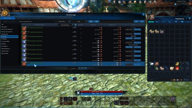 Tera Online аукцион (trade Broker, Brokerage)