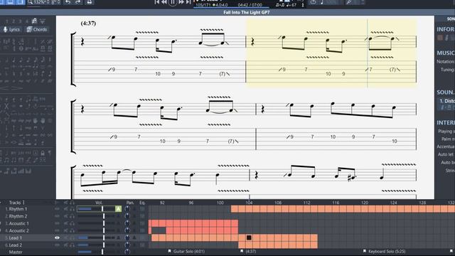 Dream Theater - Fall Into The Light Guitar Tab