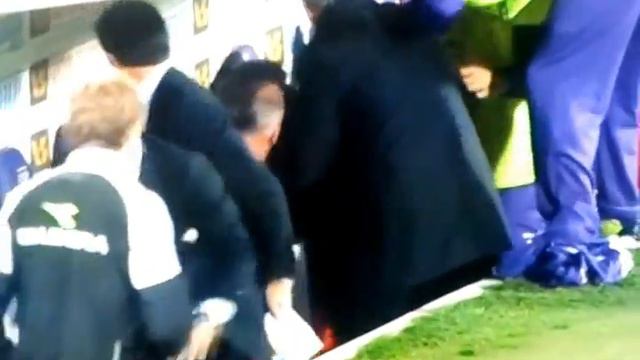 Delio Rossi mena Ljalic dopo il cambio 02/05/12 смотреть онлайн