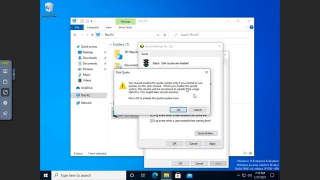 Using disk quotas on Windows 10 смотреть онлайн