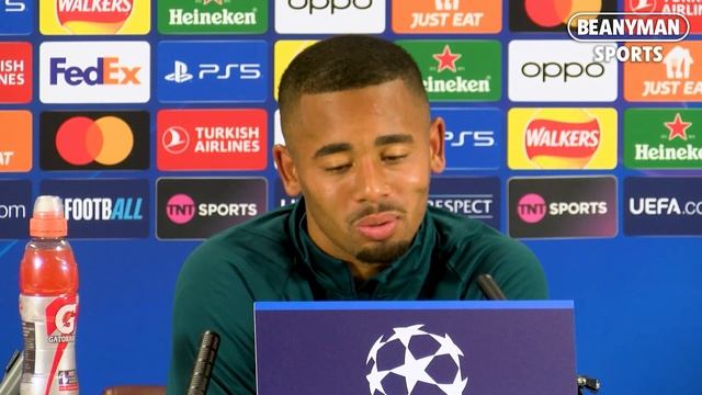 'Yesterday some players were putting the CHAMPIONS LEAGUE MUSIC ON!' | Gabriel Jesus | Arsenal v PS смотреть онлайн