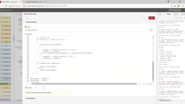 Update 5: Node-Red IP and MAC lookup App - Uploading any CSV for Lookup смотреть онлайн