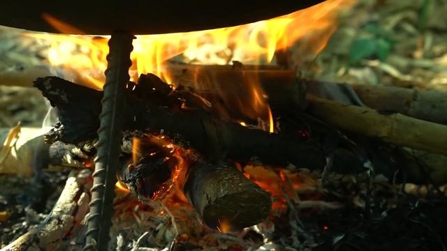 Wilderness Cooking Skill | Steam Sour Salty Fish Recipe-Fresh Vegetable For Lunch. смотреть онлайн