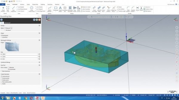 Создание заготовки в MasterCAM 2020/Stock setup in MasterCAM 2020
