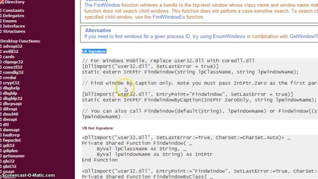 Как использовать WinAPI в C#? смотреть онлайн