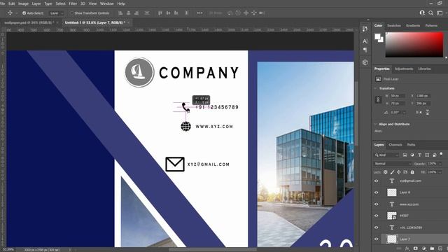 How to Create a Professional Brochure Design in Photoshop 2021 смотреть онлайн