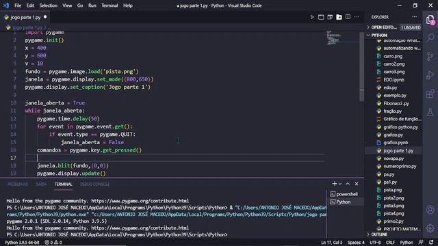 COMO CRIAR JOGOS DE CARROS DE CORRIDAS NO PYTHON #Parte1 смотреть онлайн