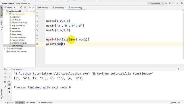 python zip function part-39 смотреть онлайн
