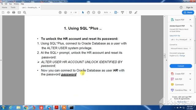 ADBLab 1 Installing & connecting to Oracle DB2 смотреть онлайн