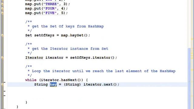 HashMap Iterator смотреть онлайн