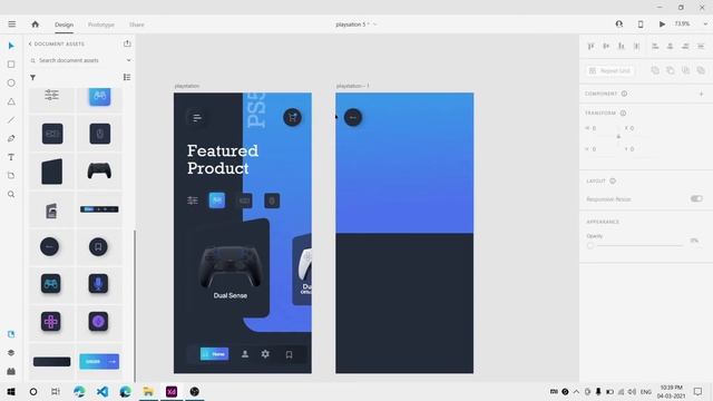App Design In Adobe XD - Auto Animate , Prototype Animation Tutorial смотреть онлайн