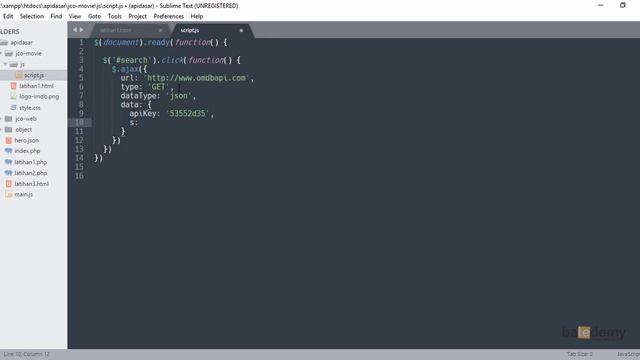 Belajar Tentang JSON - #15 AJAX Movie Database Part 1 смотреть онлайн