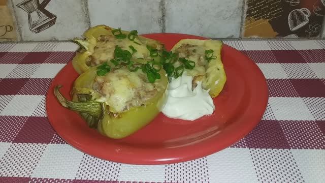 Фаршированные ПЕРЦЫ и КАБАЧКИ. Вкусный и полезный УЖИН! смотреть онлайн