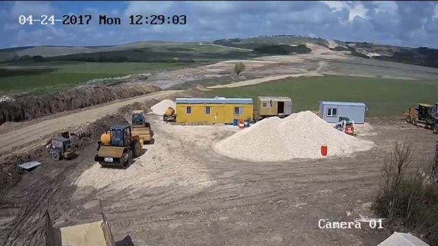 Time-lapse строительство дороги Дубки-Левадки в Крыму 24.04.2017 смотреть онлайн