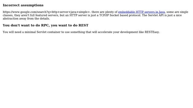 Software Engineering: Why does Java require a servlet container for simple RPC service? смотреть онлайн