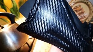 Виниловая плёнка под карбон. Оклейка своими руками. Проба пера.