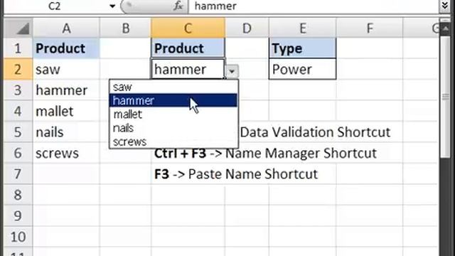 Create a Drop Down Menu with Data Validation in Microsoft Excel смотреть онлайн