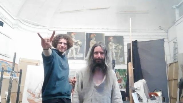 2 рок вокалиста в гостях у художников