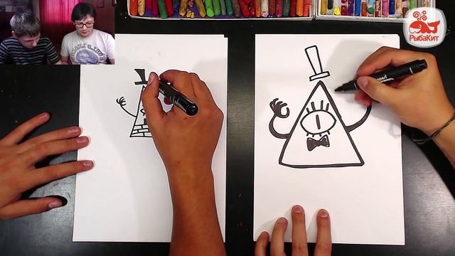 Американский ТУАЛЕТ ? рисуем БИЛЛА ШИФРА из ГРАВИТИ ФОЛЗ смотреть онлайн