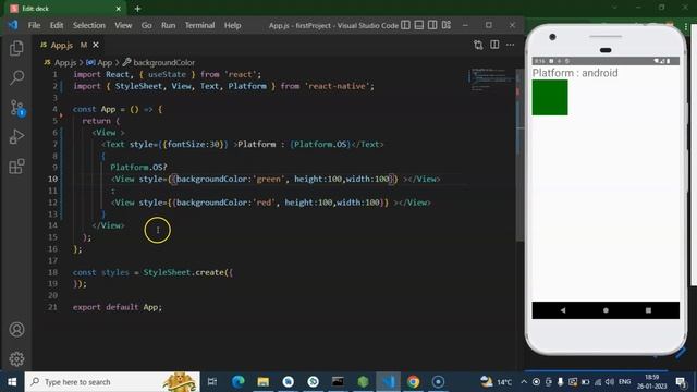 React Native tutorial in Hindi #35 Platform | Check OS in React Native | Operating System смотреть онлайн