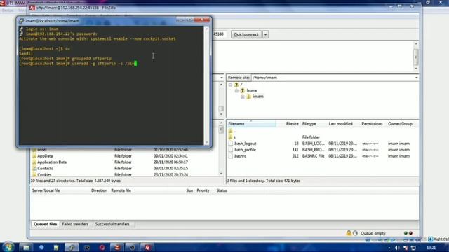 konfigurasi ip, ssh, sftp dan samba смотреть онлайн