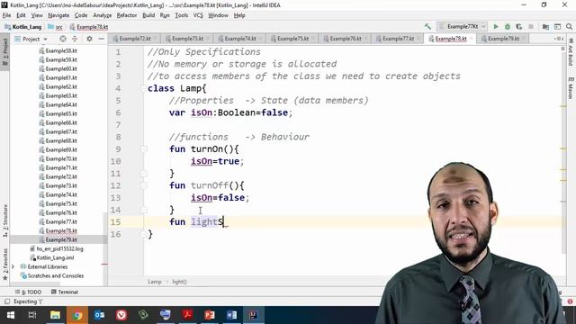 64 Anroid Kotlin OOP Objects and How to access class members from object смотреть онлайн