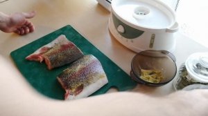 Красная рыба в пароварке. Форель на пару. Быстро и просто готовим рыбу.