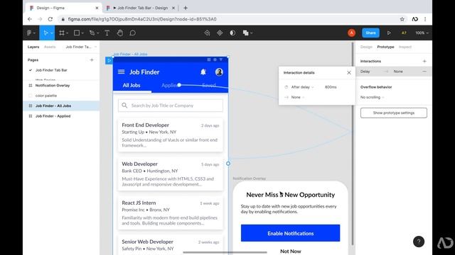 Figma After Delay Animation | Overlay Prototype смотреть онлайн