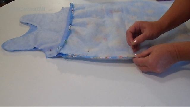 Как сшить спальный мешок для малыша. How to sew a sleeping bag for a baby. смотреть онлайн