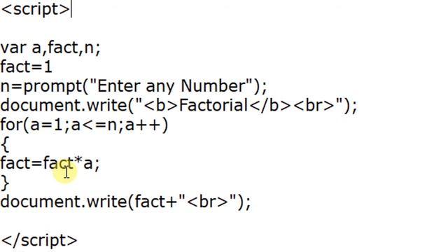 Factorial Program in JavaScript in Hindi || By: Anu Monga смотреть онлайн