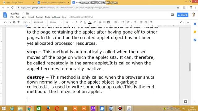 applet life cycle смотреть онлайн