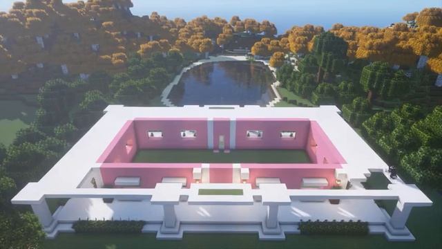 How to Build a Pink Mansion - Pink House | Minecraft Tutorial ? (#1) смотреть онлайн