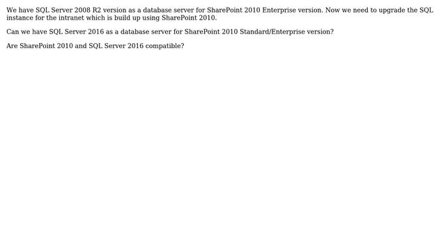 Sharepoint: SQL Server 2016 as a Database Server for SharePoint 2010 смотреть онлайн