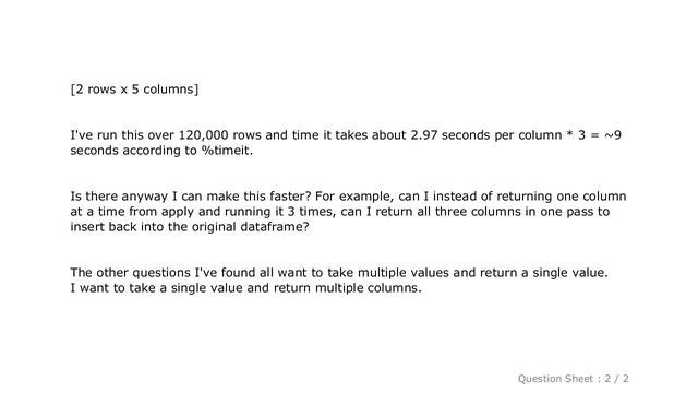 Pandas : Return multiple columns from pandas apply() смотреть онлайн