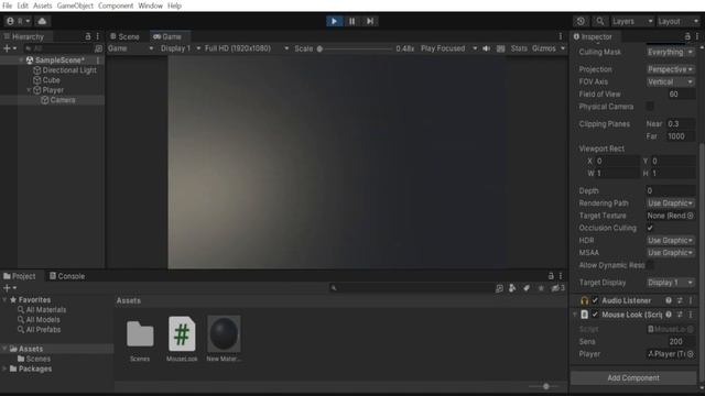 FIRST PERSON MOVEMENT AND MOUSE LOOK - UNITY 3D смотреть онлайн